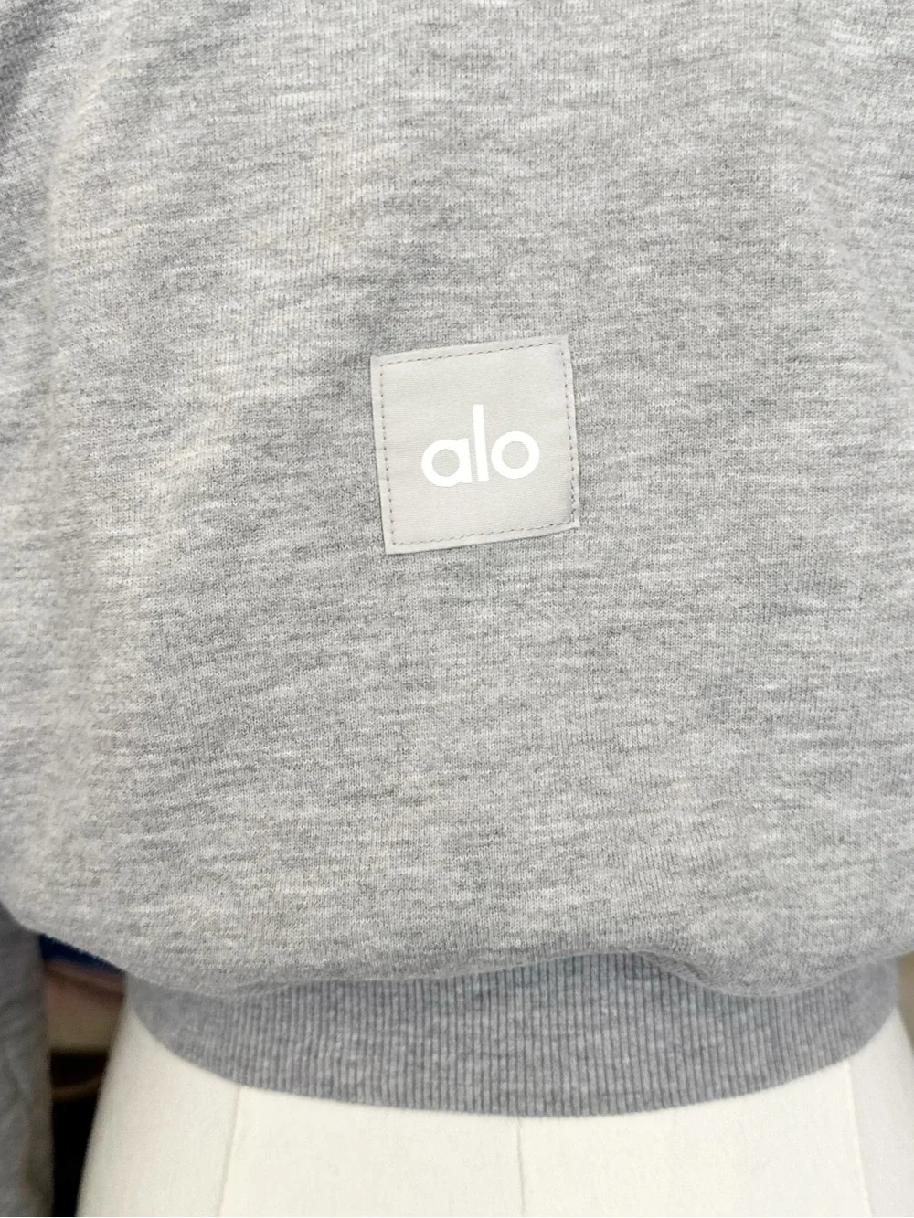 Alo Yoga Sweet Escape Zip Up Hoodie in Athletic Heather Grey Small - Picture 9 of 12